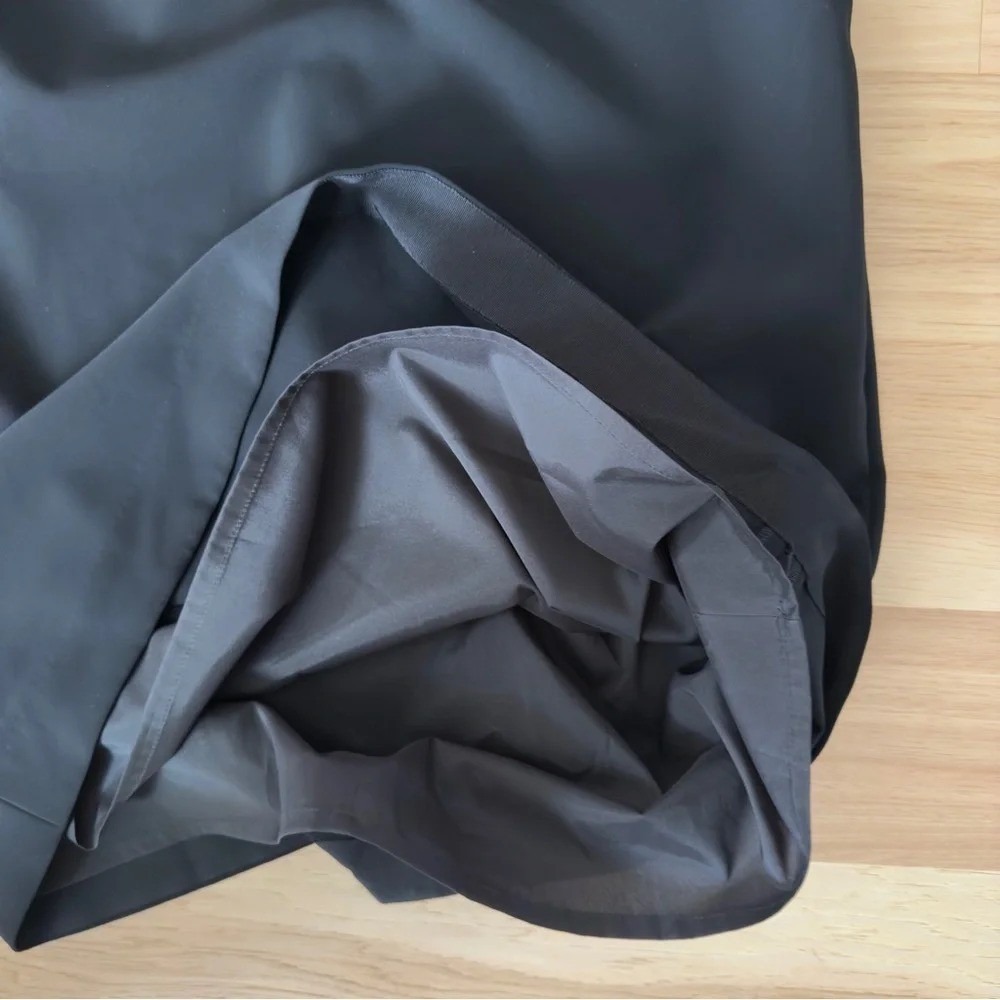 Lafayette 148 Dress Size M 3/4 Sleeve Shift Black Tie Sleeves Tech Cloth Pockets - Picture 5 of 11